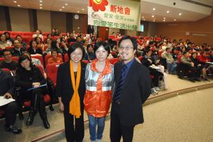 Clinical Psychologist Dr. Richard Lau Kai-cheung and children's play expert Kathy Wong