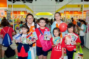 SHKP sponsorship allowed children to buy books accompanied by SHKP volunteers at the Book Fair