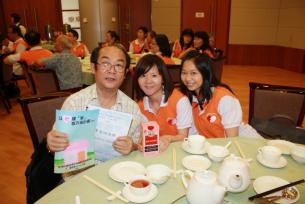 Participants in the Building Homes with Heart Elderly scheme help seniors to write their memoirs